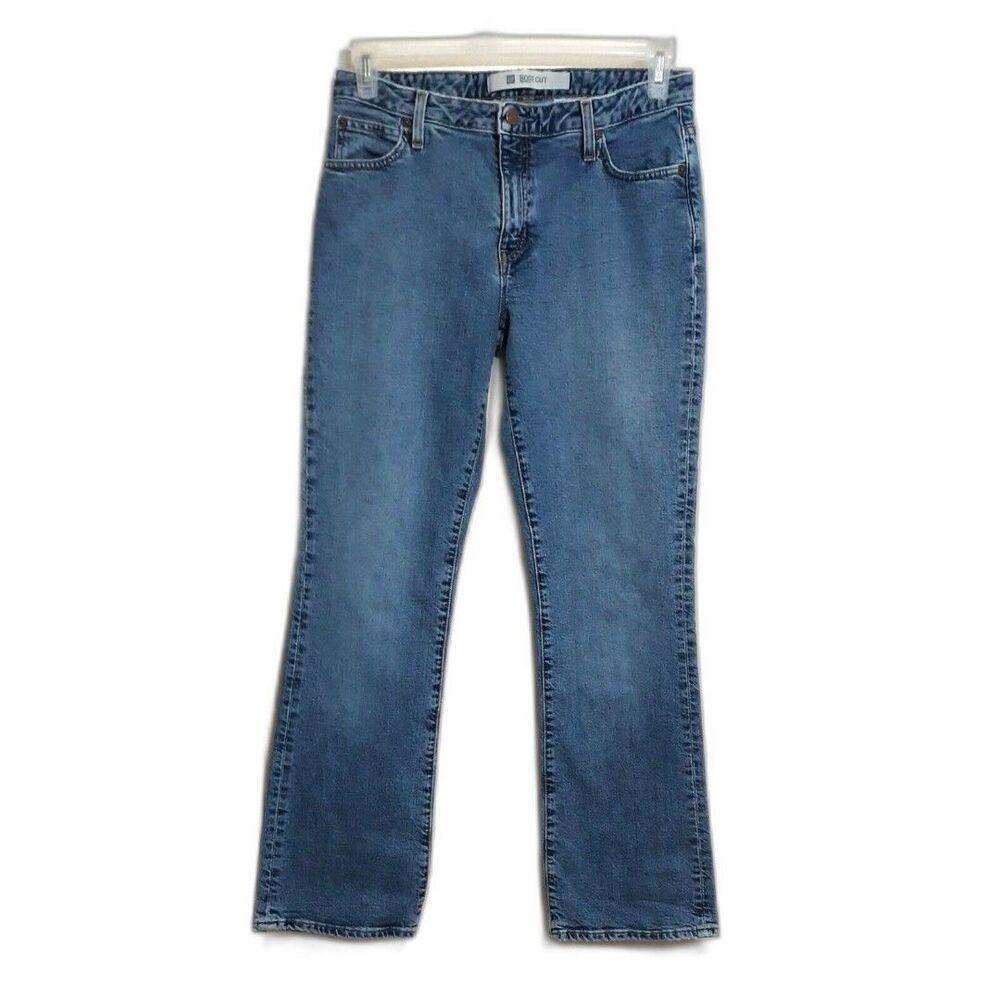Gap Womens Sz 10 Regular 33" x 30" Bootcut Stretch Denim Blue Jeans